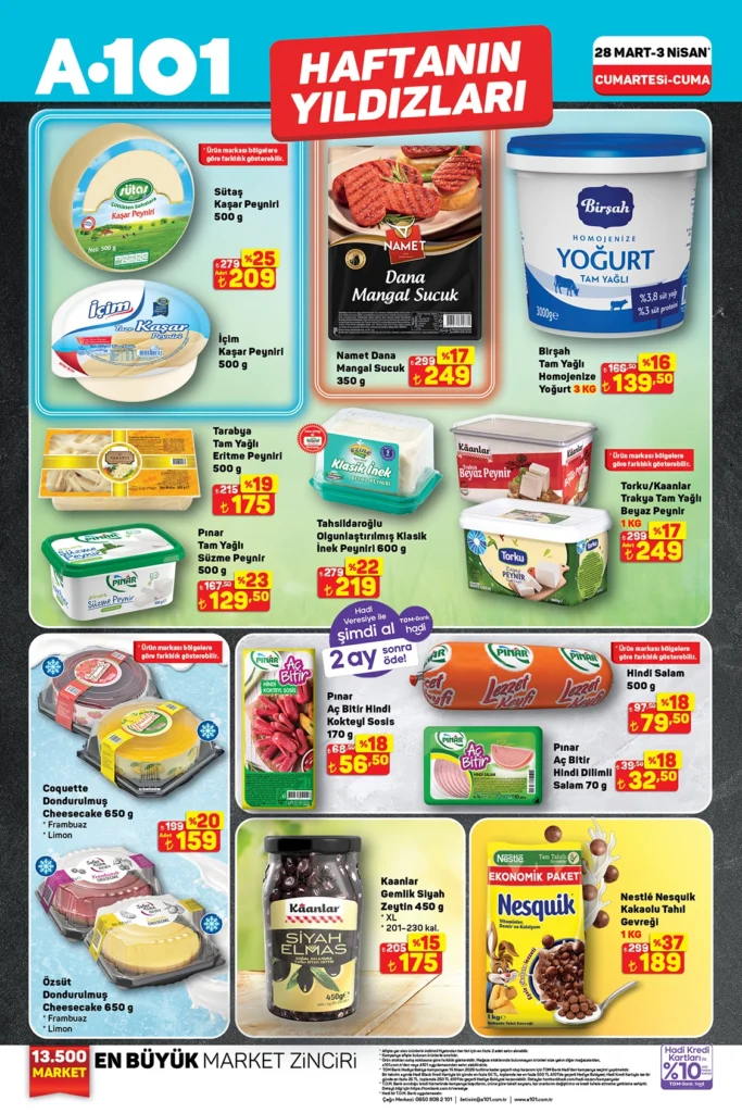 a101-haftanin-yildizlari-peynir-yogurt-sucuk-683x1024 A101 28 Mart – 3 Nisan Aktüel Ürünler Kataloğu | Haftanın Yıldızları ve İndirimler