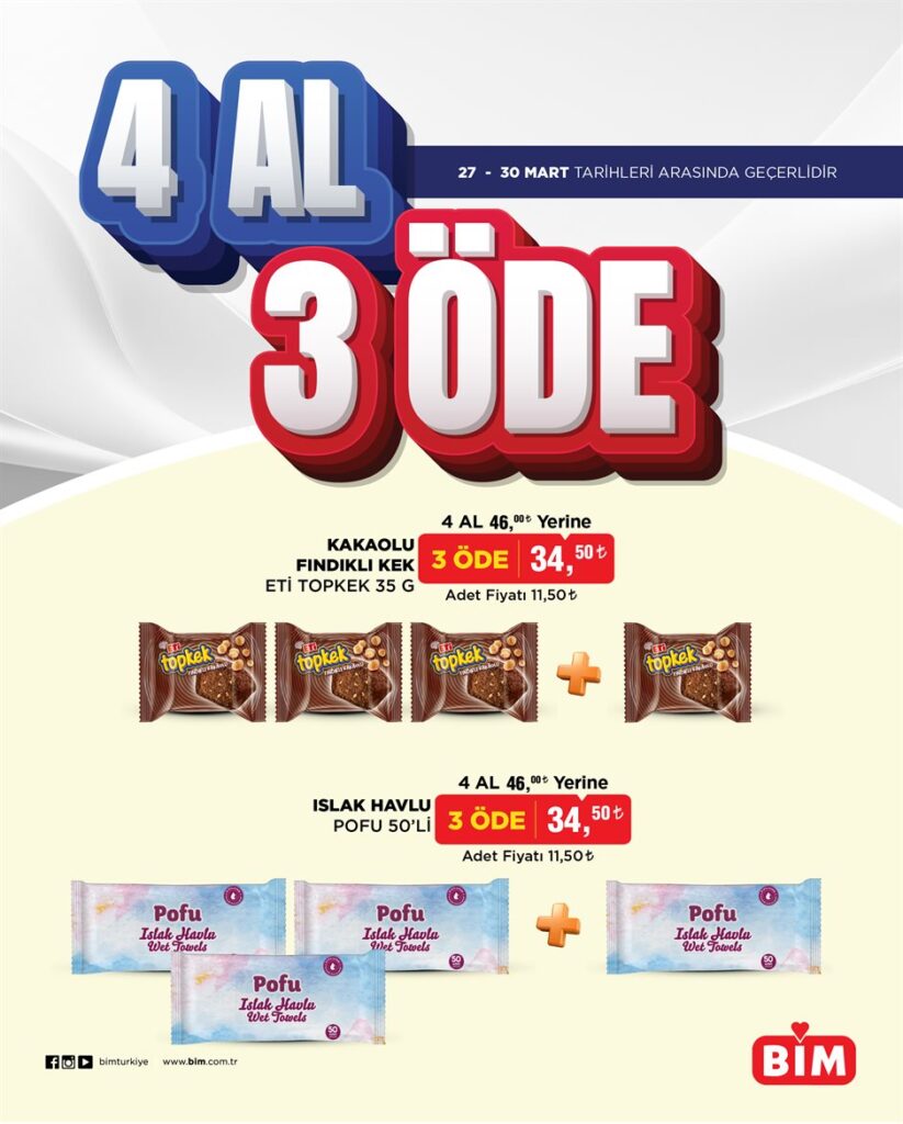 bim-4-al-3-ode-kampanyasi-kek-islak-havlu-823x1024 BİM 4 Al 3 Öde Kampanyası (27–30 Mart 2026) – Süt, Kek ve Islak Havlu İndirimleri