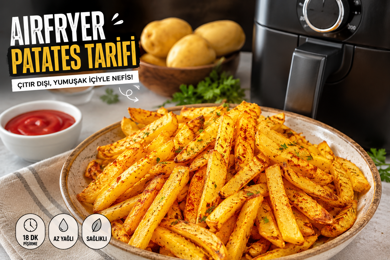 Airfryer Patates Tarifi