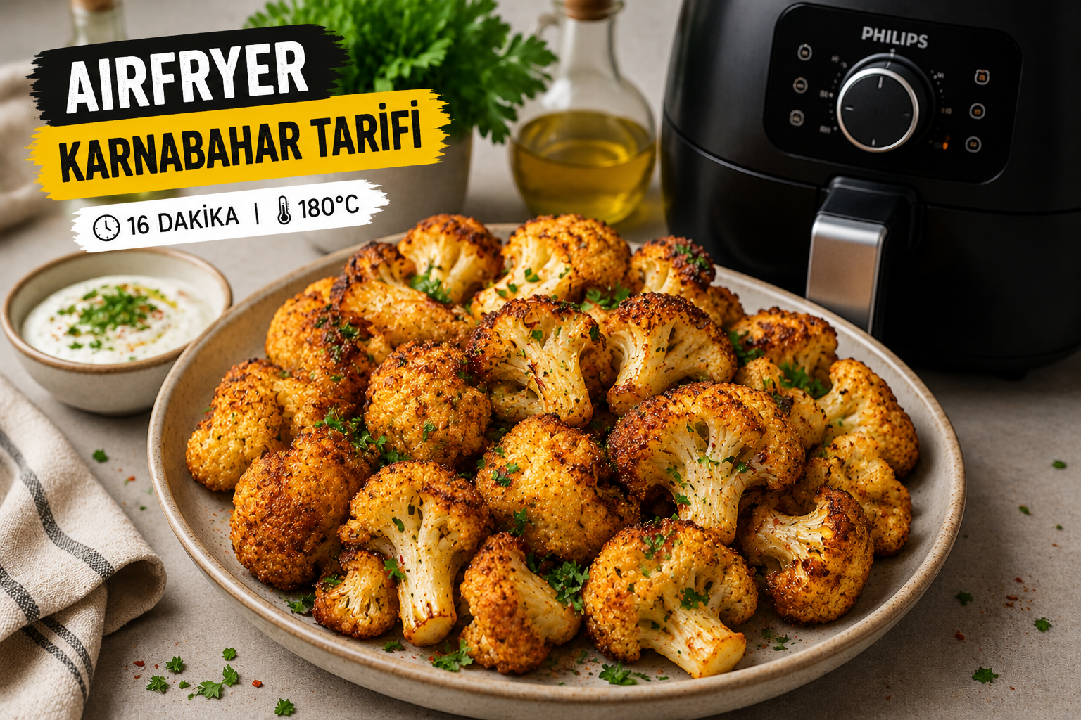 Airfryer Karnabahar Tarifi