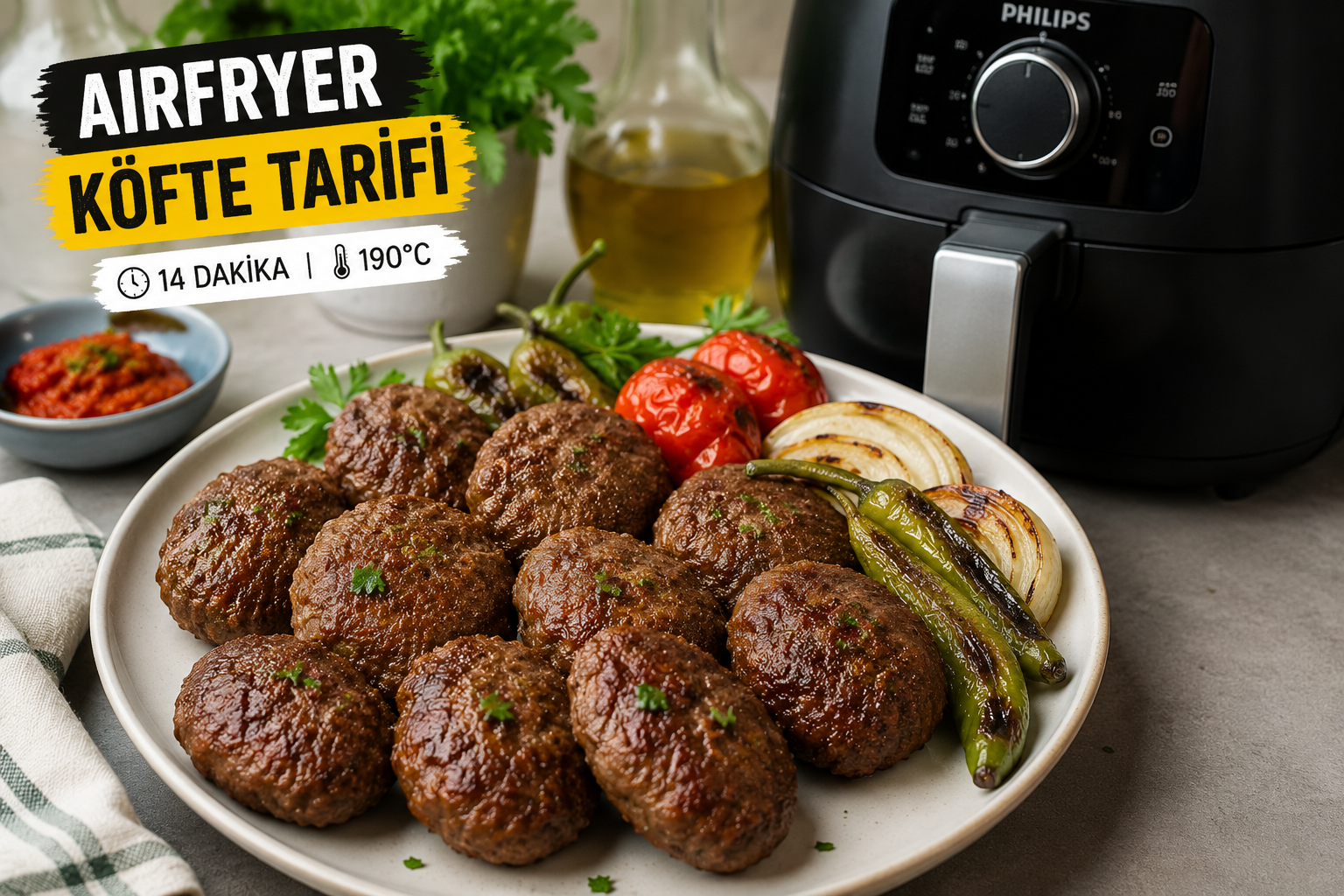 Airfryer Köfte Tarifi